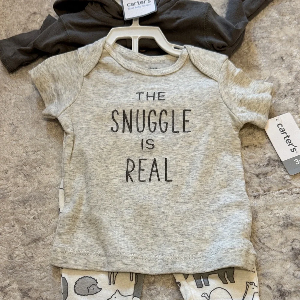 Carter's Gray Baby Outfit Set